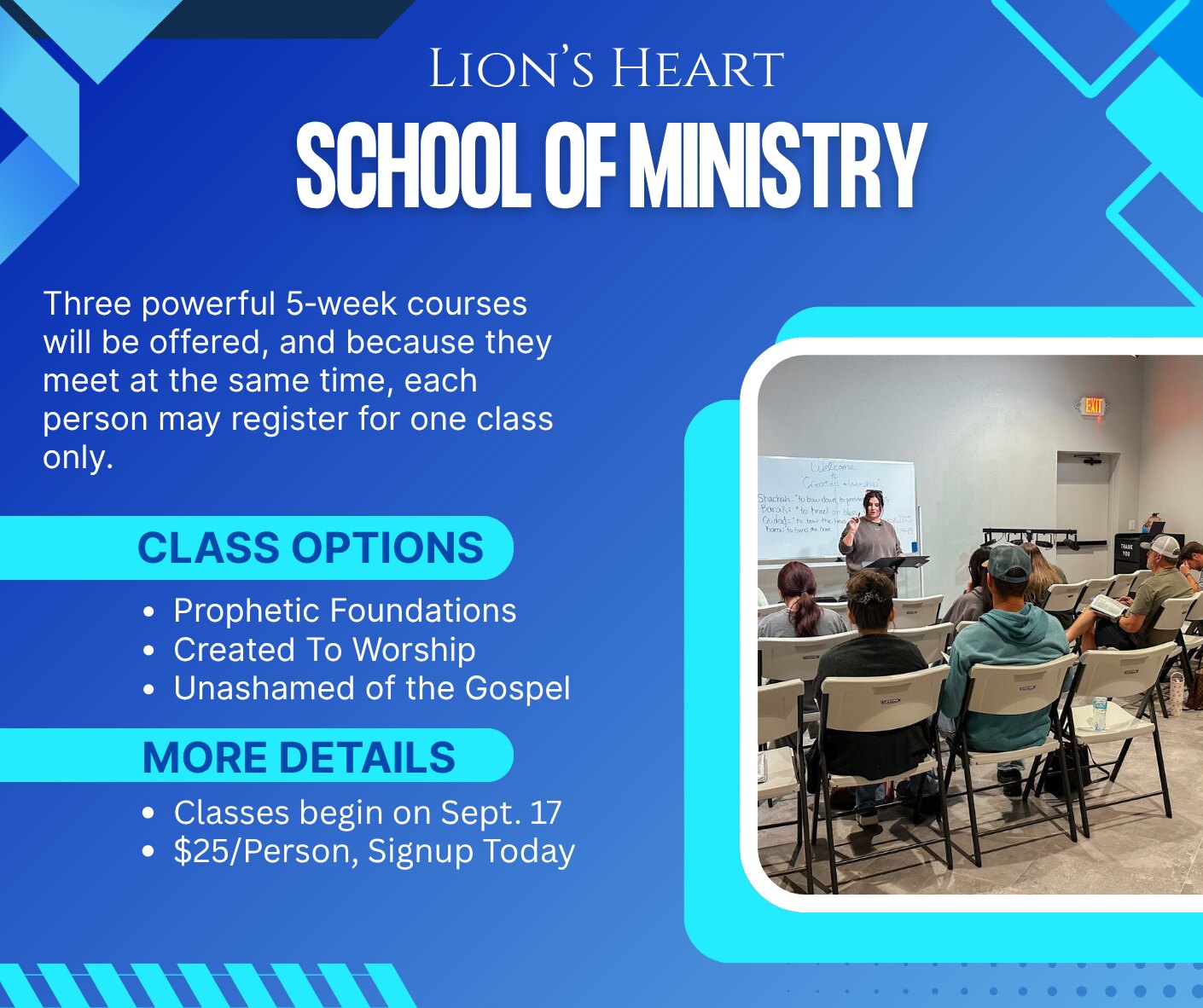 School of Ministry Fall Classes
